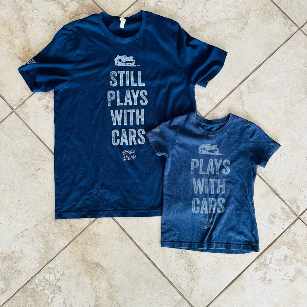Plays with Cars Navy Blue T-Shirt Set - Car Theme